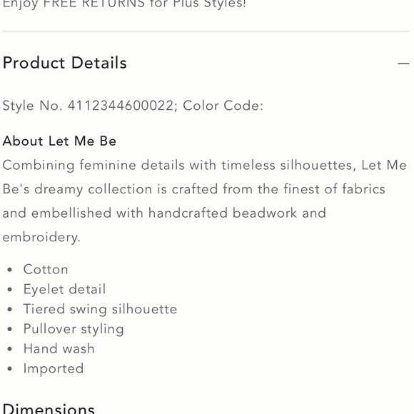 Anthro Let Me Be Eyelet Swing Top Sz XL Sleeveless Tiered Silhouette Boho Dreamy - Picture 2 of 16